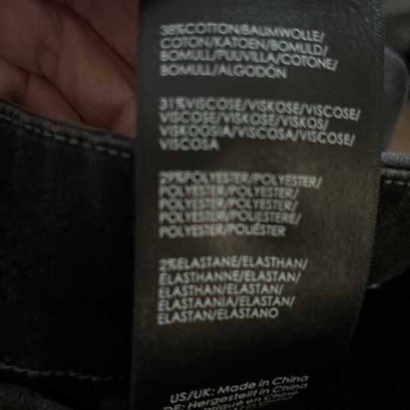 Liverpool The Slim Pull On Ankle Jeans 14/32 Meteorite Black Wash Stretch Denim - Picture 10 of 10